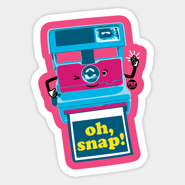 OH SNAP Sticker by toddgoldmanart